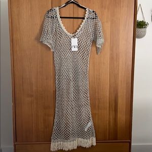 NEW Zara sparkly textured knit tunic